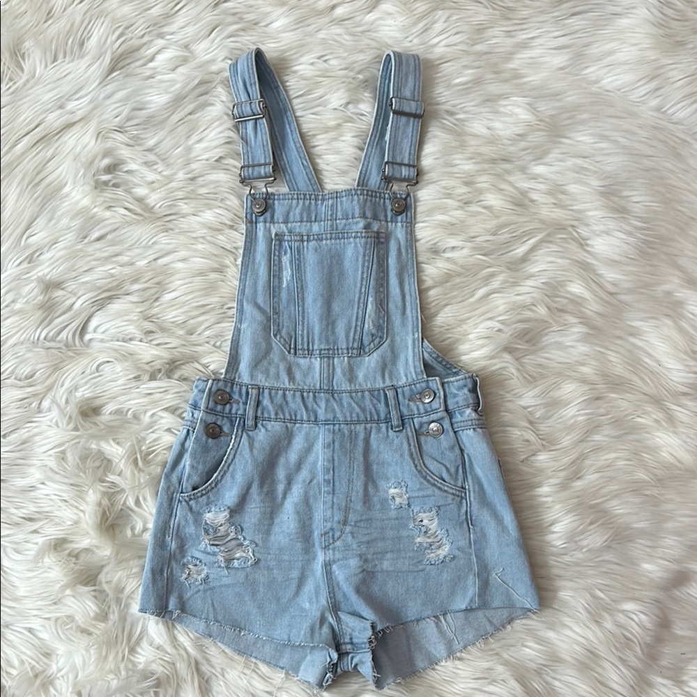 Divided Light Blue Denim Overalls